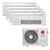 Ar Condicionado Multi Split Inverter LG 30.000 BTUS Quente/Frio 220V (+3x Cassete 1 Via LG 9.000 BTUS +1x Cassete 1 Via LG 18.000 BTUS) - Imagem 1