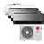 Ar Condicionado Multi Inverter LG 36.000 BTUS Q/F 220V (+1x Cassete 4 Vias 9.000 BTUS +1x High Wall  9.000 BTUS +3x Art Cool 12.000 BTUS) - Imagem 1