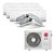 Ar Condicionado Multi Inverter LG 36.000 BTUS Q/F 220V (+2x Cassete 4 Vias 9.000 BTUS +3x High Wall  9.000 BTUS) - Imagem 1