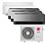 Ar Condicionado Multi Inverter LG 36.000 BTUS Q/F 220V (+1x Cassete 1 Via 9.000 BTUS +1x High Wall  9.000 BTUS +3x Art Cool  12.000 BTUS) - Imagem 1