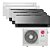 Ar Condicionado Multi Inverter LG 36.000 BTUS Q/F 220V (+2x Cassete 1 Via 9.000 BTUS +3x Art Cool  12.000 BTUS) - Imagem 1