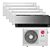 Ar Condicionado Multi Inverter LG 36.000 BTUS Q/F 220V (+3x Cassete 1 Via 9.000 BTUS +1x Cassete 1 Via 12.000 BTUS +1x Art Cool 12.000 BTUS) - Imagem 1