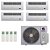 Ar-Condicionado Multi Split Inverter R-32 Gree 36.000 (4x Evap Cassete 1 Via 12.000) Quente/Frio 220V - Imagem 1