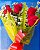 Buquê Papel Celofani com Rosas Vermelhas - Imagem 2