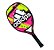 Raquete de Beach Tennis Adidas BT.30 Fiberglass Rosa e Amarela - Imagem 2