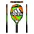 Raquete de Beach Tennis Adidas BT.30 Fiberglass Laranja e Verde - Imagem 3