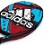 Raquete de Beach Tennis Adidas BT.30 Fiberglass Vermelho e Azul - Imagem 7