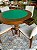 Promoção Mesa de Jogos Carteado 4 Lugares Redonda Tampo Reversível com Gavetas Com Cadeiras estofadas em madeira maciça de jequitibá - Imagem 4