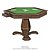 Mesa de Jogos de cartas, de luxo com gavetas e porta copo feita em  madeira maciça de jequitibá - Imagem 1