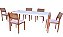 mesa de jantar 6 lugares tampo de vidro clean - Imagem 1