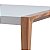 mesa de jantar 6 lugares tampo de vidro clean - Imagem 3