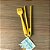 Kit Utensílios de Silicone Amarelo – Pegador Pequeno + Pincel - Imagem 1