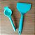 Kit Utensílios de Silicone Verde Piscina – Espátula Larga + Espremedor de Limão - Imagem 1