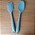 Kit Utensílios de Silicone Azul – Espátula Redonda + Espátula Pão Duro - Imagem 1
