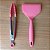 Kit Utensílios de Silicone Rosa – Pegador com Trava + Espátula Larga - Imagem 1