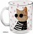 Caneca de Vidro 335ml Estampa Gatinho - Imagem 1