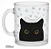 Caneca de Vidro 335ml Gatinho Charmosa - Imagem 1