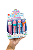 Borracha Boneco de Neve Divertida - Imagem 1