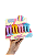 Borracha Stick Patinha Colorida - Imagem 1