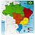 Mapa do Brasil Quadrado - Imagem 1
