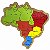Mapa do Brasil recortado - Imagem 1