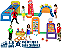 Mini-Park Infantil com 6 jogos (área total: 6m x 2m) - Imagem 1