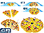 Kit com 2 ou 4 ou 8 Bóias Gigantes: FATIAS DE PIZZA - Imagem 1