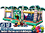 ILHA DA AVENTURA (6x1: pula-pula, túnel, escorregador, escalada, bolinhas e obstáculos) (8m x 6m / altura: 3m) - Imagem 1