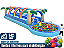 Pista de Bolinhas RADICAL SLIDE (2X1: pista pula-pula e bolinhas) (12m x 3m / altura: 2,30m) - Imagem 1