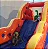 Toboágua CENTOPEIA com PISCINA INFLÁVEL PREMIUM (3x1: escalada, escorregador e piscina com água ou espuma) (8m x 2,30m / altura: 3,30m) - Imagem 4