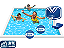 Basquete Aquático SPLASH PREMIUM BLUE UNO para piscina (basquete: altura: 1m) - Imagem 1