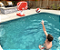 Basquete Aquático SPLASH PREMIUM RED DOUBLE para piscina (duas cestas) (altura: 1m) - Imagem 2