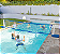 Vôlei Aquático SPLASH PREMIUM para piscina (Biribol) (rede ajustável: 4,5m até 7,5m / adaptável nas piscinas) - Imagem 2