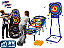 Jogos do MINI-PARK NERF (3x1: jogo de arremesso, pontaria inflável e tiro ao alvo eletrônico) (1m x 3m) - Imagem 1