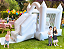 FESTA LUXO: BUBBLE HOUSE PREMIUM (4m x 5,5m/ altura: 3,10m) e Pula-Pula CASTELINHO BRANCO PREMIUM (4m x 2,5m / altura: 2m) - Imagem 2