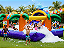 FESTA DA ESPUMA NA PISCINA DO GOLFINHO com água e espuma (3x1: espuma, escorregador  e piscina com água) (4m x 4m / altura: 2,50m) - Imagem 3