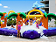 FESTA DA ESPUMA NA PISCINA DO GOLFINHO com água e espuma (3x1: espuma, escorregador  e piscina com água) (4m x 4m / altura: 2,50m) - Imagem 4