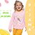 Pijama Infantil Feminino Longo Tropical Brilha no Escuro - Imagem 1