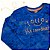 Camiseta Infantil Masculina Manga Longa Azul Up Baby - Imagem 2