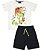 Conjunto Infantil Masculino Camiseta Meia Manga Dino e Bermuda Vrasalon - Imagem 2