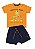 Conjunto Bebê Camiseta e Bermuda Laranja Up Baby - Imagem 1