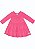 Vestido Bebê Manga Longa Pink Neon - Imagem 1
