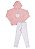 Conjunto Infantil Feminino Rosé Tweed Vrasalon - Imagem 1