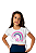 Blusa Cropped Infantil Feminina Arco Iris - Imagem 1