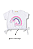 Blusa Cropped Infantil Feminina Arco Iris - Imagem 2