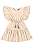 Vestido Infantil Manga Curta Bege Up Baby - Imagem 2