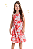 Vestido Infantil Vermelho Floral Quimby - Imagem 1