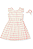 Vestido Infantil Listra Rosa Vrasalon - Imagem 1