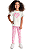Conjunto Infantil Feminino Blusa e Legging Floral - Imagem 1