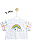 Blusa Cropped Infantil Feminina Arco-Íris - Imagem 1